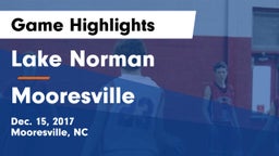 Lake Norman  vs Mooresville  Game Highlights - Dec. 15, 2017