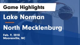 Lake Norman  vs North Mecklenburg  Game Highlights - Feb. 9, 2018