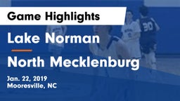 Lake Norman  vs North Mecklenburg  Game Highlights - Jan. 22, 2019
