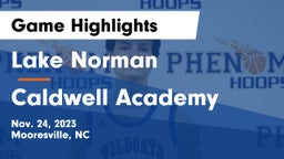 Lake Norman  vs Caldwell Academy Game Highlights - Nov. 24, 2023