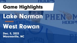 Lake Norman  vs West Rowan  Game Highlights - Dec. 5, 2023