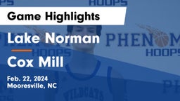 Lake Norman  vs Cox Mill  Game Highlights - Feb. 22, 2024