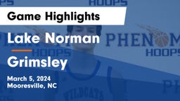 Lake Norman  vs Grimsley Game Highlights - March 5, 2024