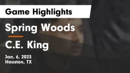 Spring Woods  vs C.E. King  Game Highlights - Jan. 6, 2023