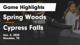 Spring Woods  vs Cypress Falls  Game Highlights - Jan. 4, 2020