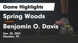 Spring Woods  vs Benjamin O. Davis  Game Highlights - Jan. 20, 2022