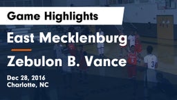 East Mecklenburg  vs Zebulon B. Vance  Game Highlights - Dec 28, 2016