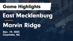 East Mecklenburg  vs Marvin Ridge  Game Highlights - Dec. 19, 2023