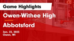Owen-Withee High vs Abbotsford  Game Highlights - Jan. 23, 2023