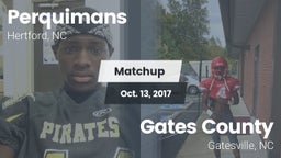 Matchup: Perquimans High vs. Gates County  2016