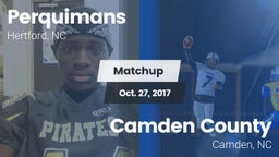 Matchup: Perquimans High vs. Camden County  2016