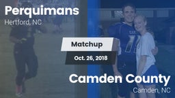 Matchup: Perquimans High vs. Camden County  2018