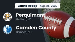 Recap: Perquimans  vs. Camden County  2022