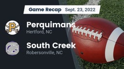 Recap: Perquimans  vs. South Creek  2022