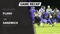 Recap: Plano  vs. Sandwich  2015