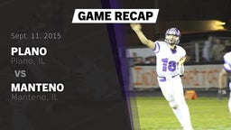 Recap: Plano  vs. Manteno  2015