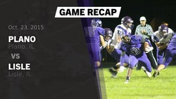 Recap: Plano  vs. Lisle  2015