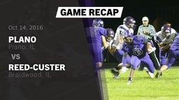 Recap: Plano  vs. Reed-Custer  2016