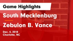 South Mecklenburg  vs Zebulon B. Vance  Game Highlights - Dec. 4, 2018