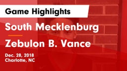 South Mecklenburg  vs Zebulon B. Vance  Game Highlights - Dec. 28, 2018