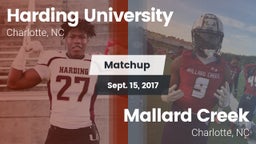 Matchup: Harding University vs. Mallard Creek  2017
