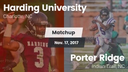 Matchup: Harding University vs. Porter Ridge  2017