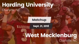 Matchup: Harding University vs. West Mecklenburg  2018