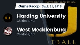 Recap: Harding University  vs. West Mecklenburg  2018