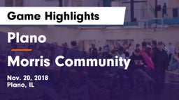 Plano  vs Morris Community  Game Highlights - Nov. 20, 2018