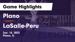 Plano  vs LaSalle-Peru  Game Highlights - Jan. 14, 2023