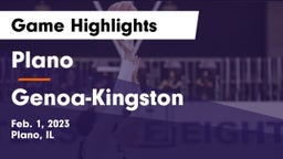 Plano  vs Genoa-Kingston  Game Highlights - Feb. 1, 2023