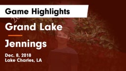 Grand Lake  vs Jennings  Game Highlights - Dec. 8, 2018