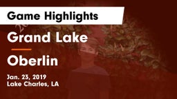 Grand Lake  vs Oberlin Game Highlights - Jan. 23, 2019