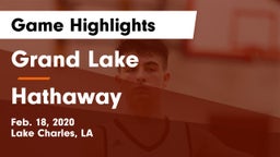 Grand Lake  vs Hathaway  Game Highlights - Feb. 18, 2020