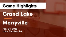 Grand Lake  vs Merryville Game Highlights - Jan. 24, 2020