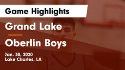Grand Lake  vs Oberlin Boys Game Highlights - Jan. 30, 2020