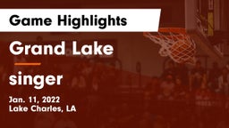 Grand Lake  vs singer Game Highlights - Jan. 11, 2022