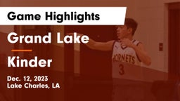 Grand Lake  vs Kinder  Game Highlights - Dec. 12, 2023