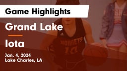 Grand Lake  vs Iota  Game Highlights - Jan. 4, 2024