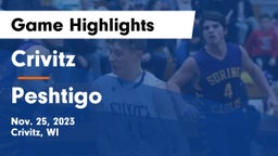 Crivitz vs Peshtigo  Game Highlights - Nov. 25, 2023