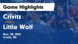 Crivitz vs Little Wolf  Game Highlights - Nov. 28, 2023