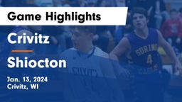 Crivitz vs Shiocton  Game Highlights - Jan. 13, 2024