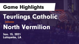 Teurlings Catholic  vs North Vermilion  Game Highlights - Jan. 15, 2021