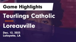Teurlings Catholic  vs Loreauville  Game Highlights - Dec. 12, 2023