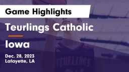 Teurlings Catholic  vs Iowa  Game Highlights - Dec. 28, 2023