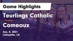 Teurlings Catholic  vs Comeaux  Game Highlights - Jan. 8, 2021