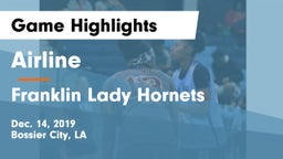 Airline  vs Franklin Lady Hornets Game Highlights - Dec. 14, 2019