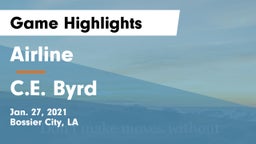 Airline  vs C.E. Byrd  Game Highlights - Jan. 27, 2021