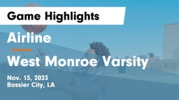 Airline  vs West Monroe Varsity Game Highlights - Nov. 13, 2023