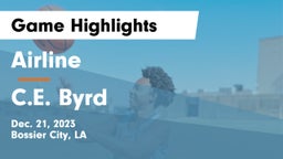 Airline  vs C.E. Byrd  Game Highlights - Dec. 21, 2023